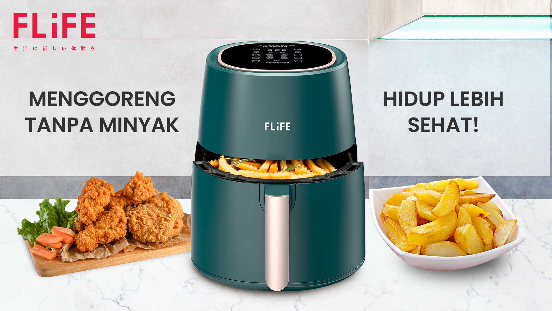 Kelezatan Tanpa Rasa Bersalah dengan Flife Air Fryer