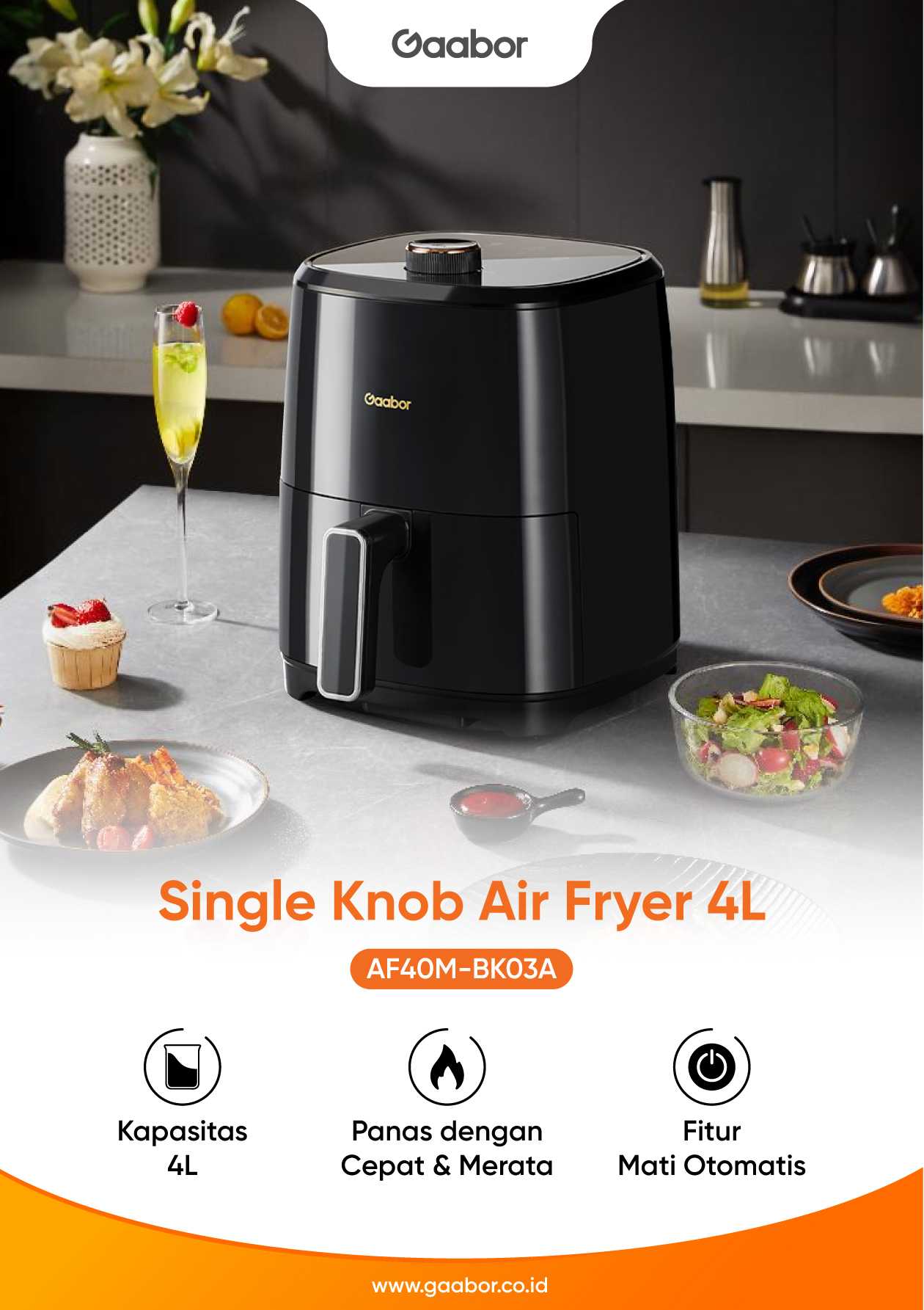 Air Fryer 4 Liter AF40M-BK03A