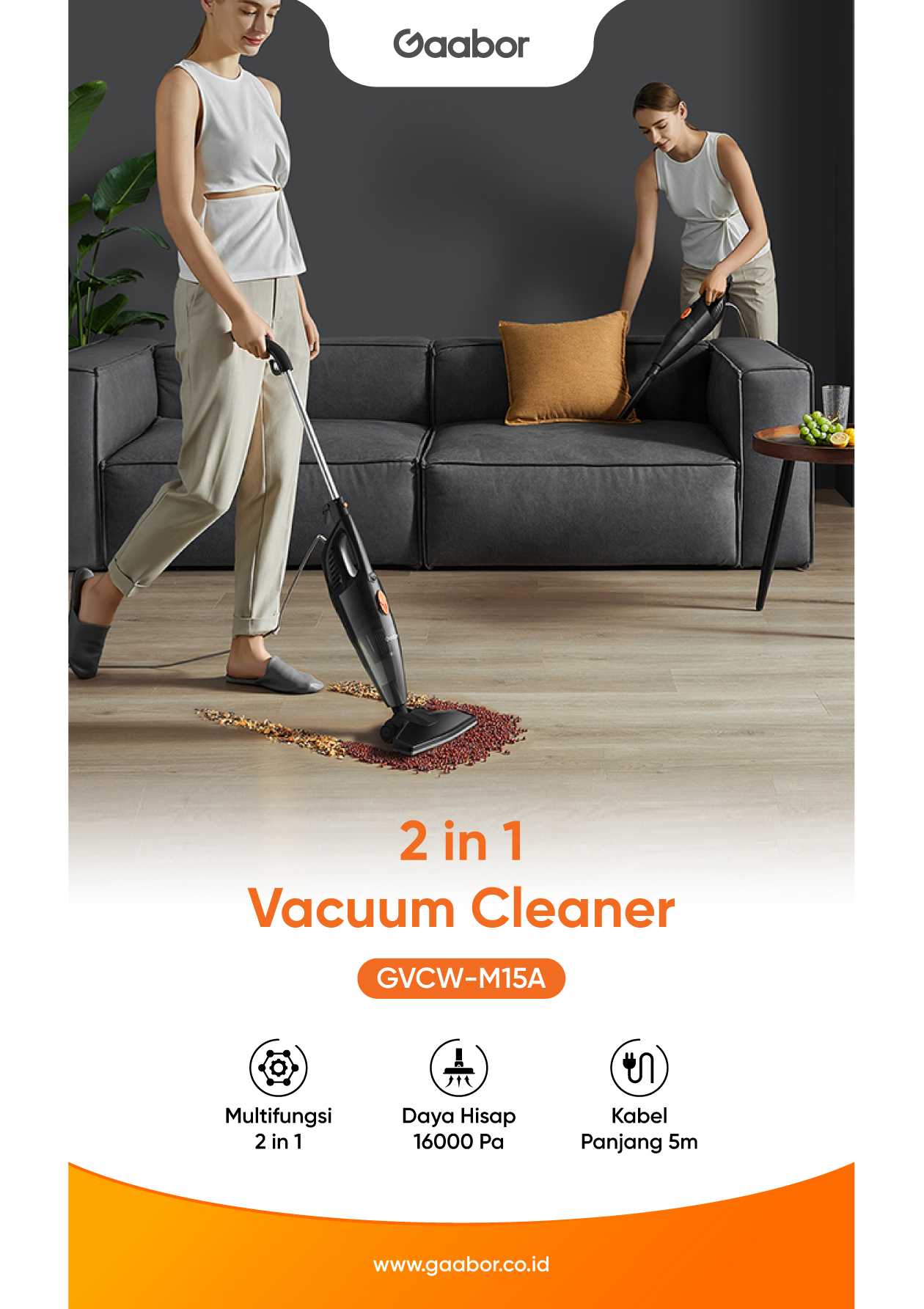 2in1 Vacuum Cleaner GVCW-M15A