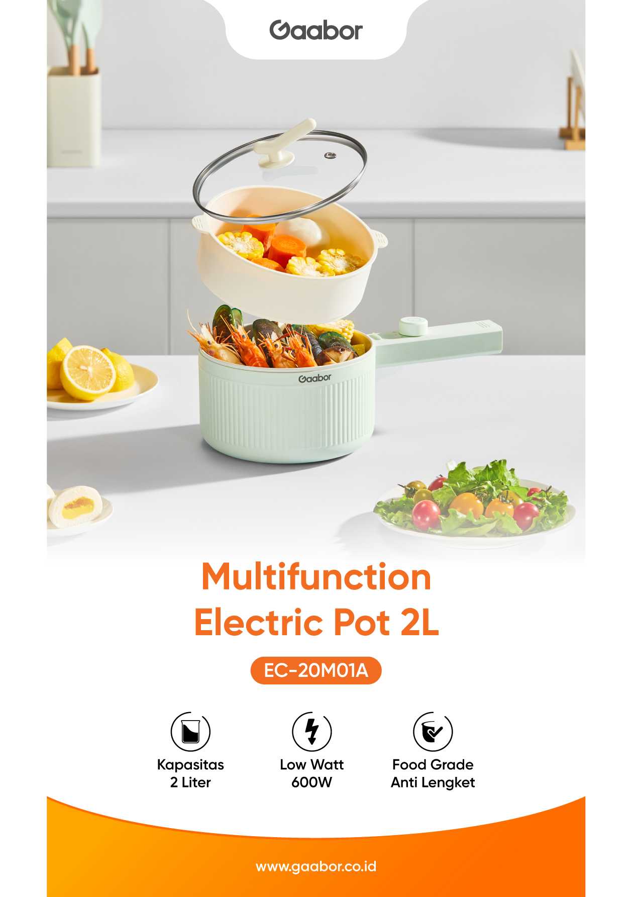 Multifunction Electric Pot 2L EC-20M01A